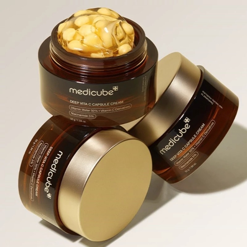 کرم کپسولی ویتامین سی مدی کیوب Medicube Deep Vita C