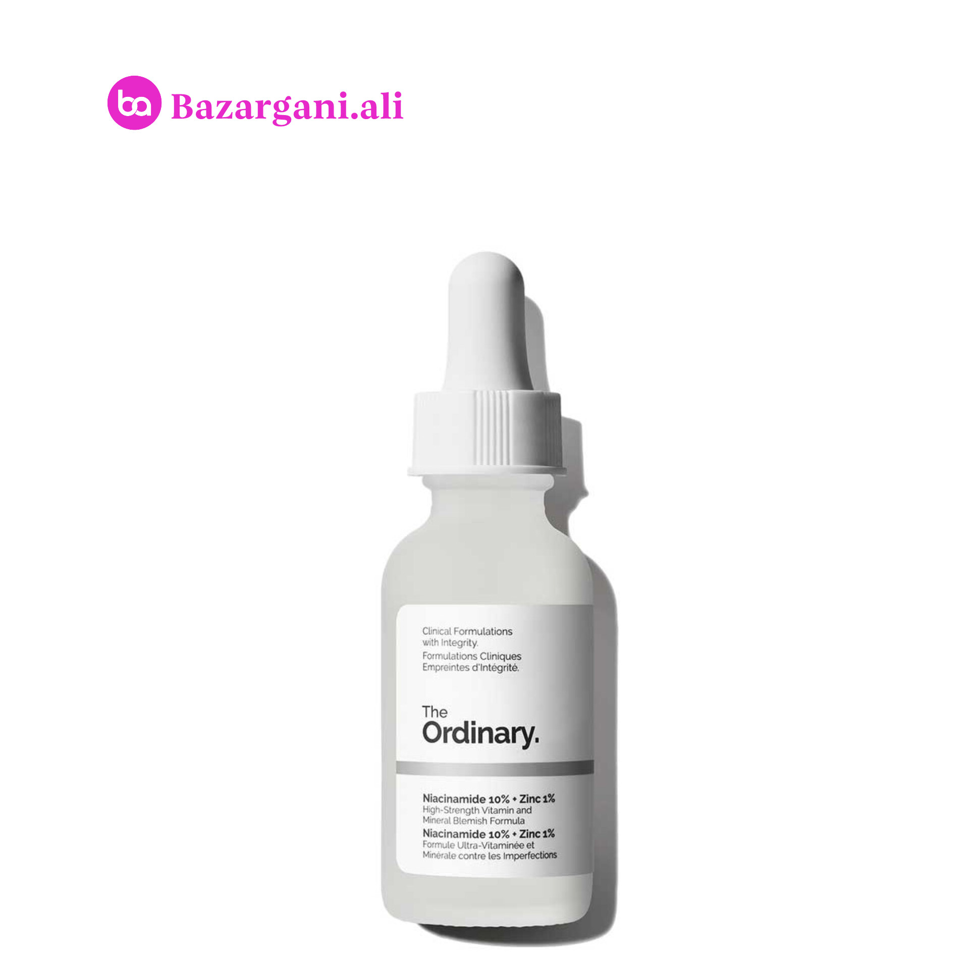 سرم ضد جوش نیاسینامید 10% + زینک 1% اوردینری اصل حجم 30 میلی لیتر