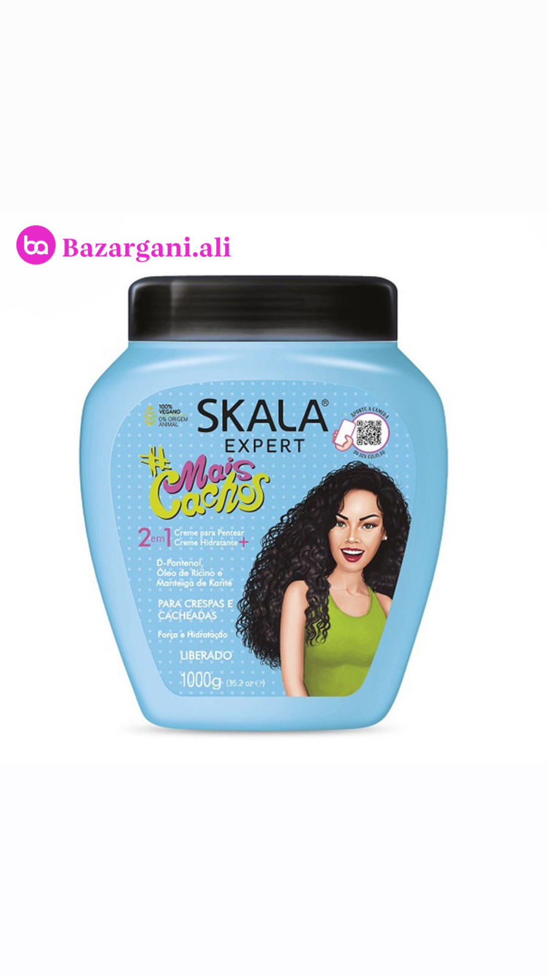 ماسک موی اسکالا اکسپرت آبی 1000 گرم | کرم حالت دهنده موی فر